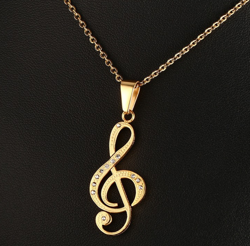 Note necklace - WOMONA.COM