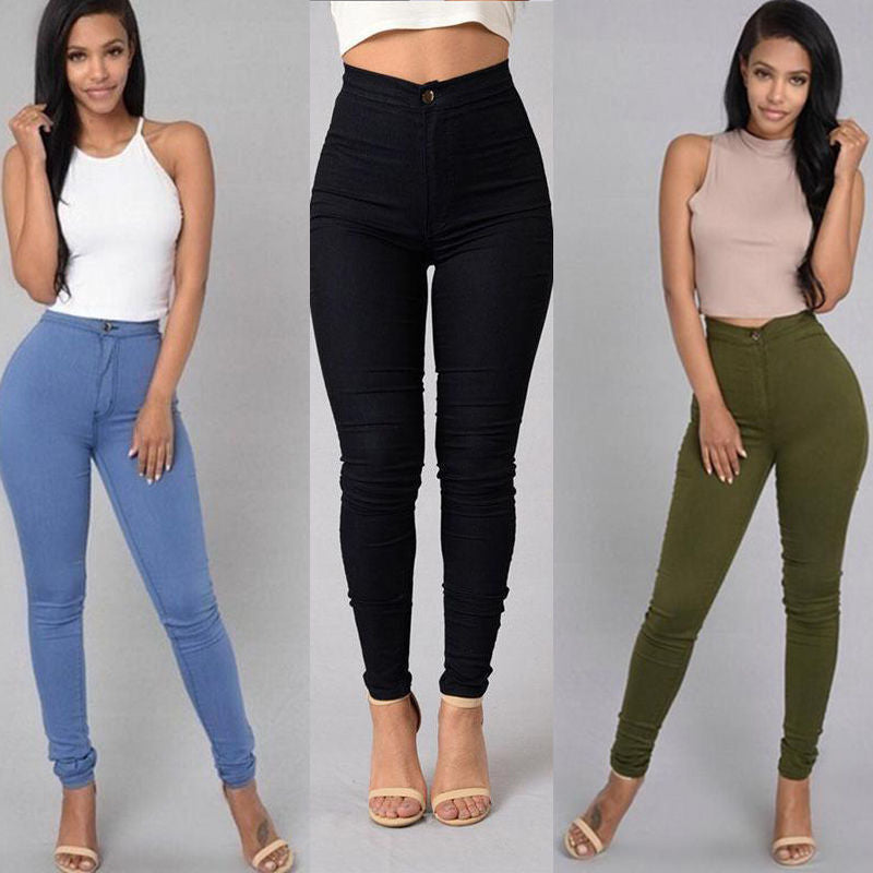 Slim Trouser Skinny Candy Color Jeans - WOMONA.COM