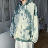 Tie-dyed national tide hooded sweater