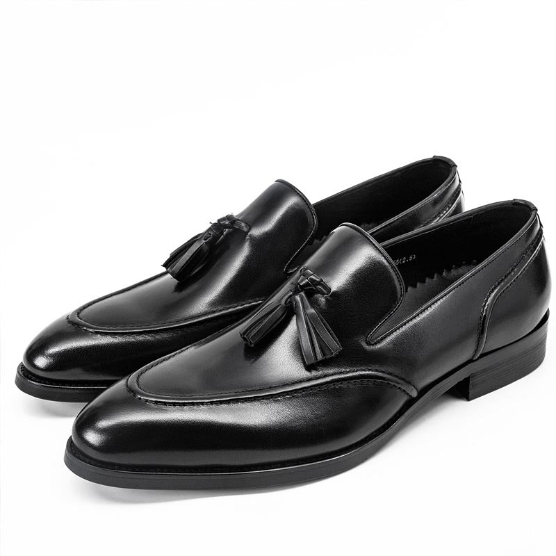 Business Casual Tassel Leather Shoes Men - WOMONA.COM