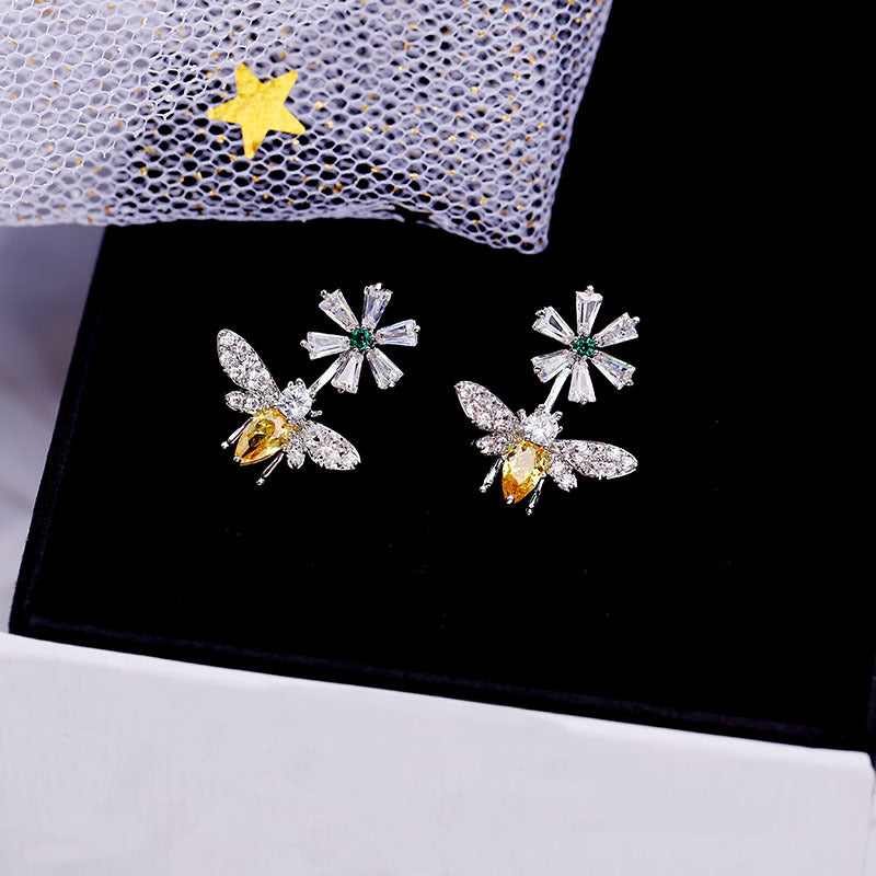 Bee earrings daisy - WOMONA.COM