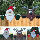 Christmas Themed Fence Garden Top Decoration - WOMONA.COM