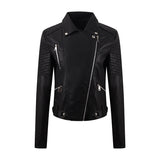 Motorcycle Clothing Washed Leather Jacket - WOMONA.COM