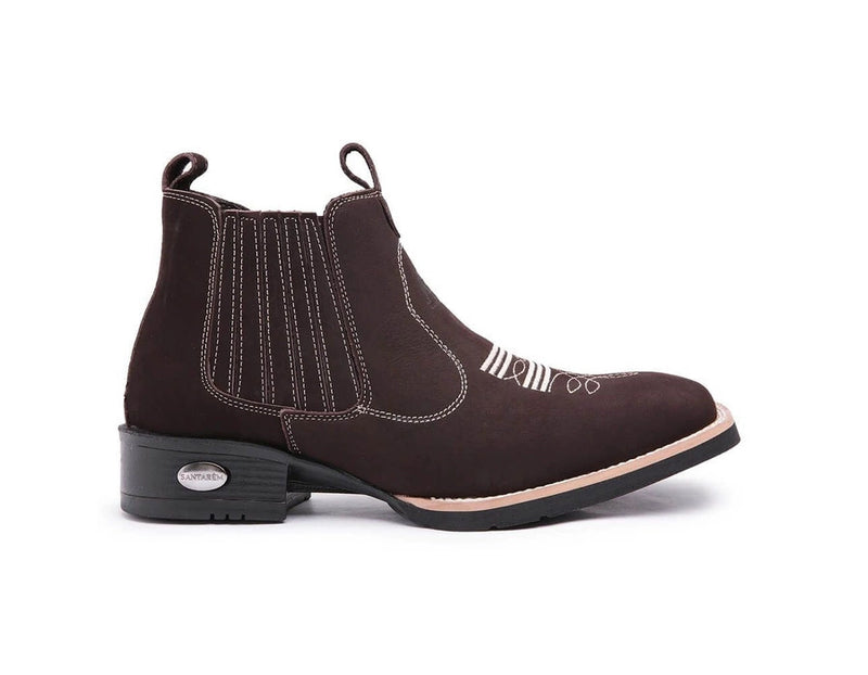 Botas Martin de punta redonda y tacón plano para hombre