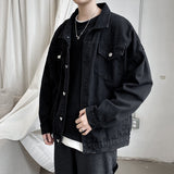 Mens Vintage Wash Blue Denim Jacket - WOMONA.COM