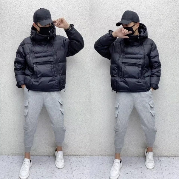 Men's Hooded Cotton-padded Jacket - WOMONA.COM