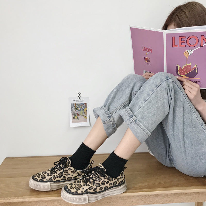 Casual leopard sneakers - WOMONA.COM