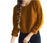 Long Sleve Classic Sweaters - WOMONA.COM