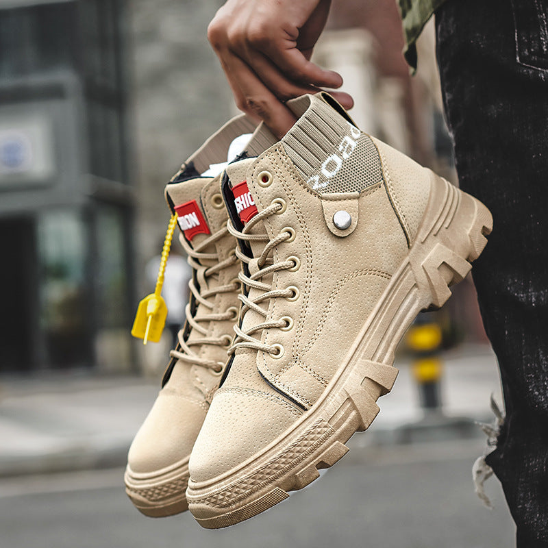 British style army desert boots