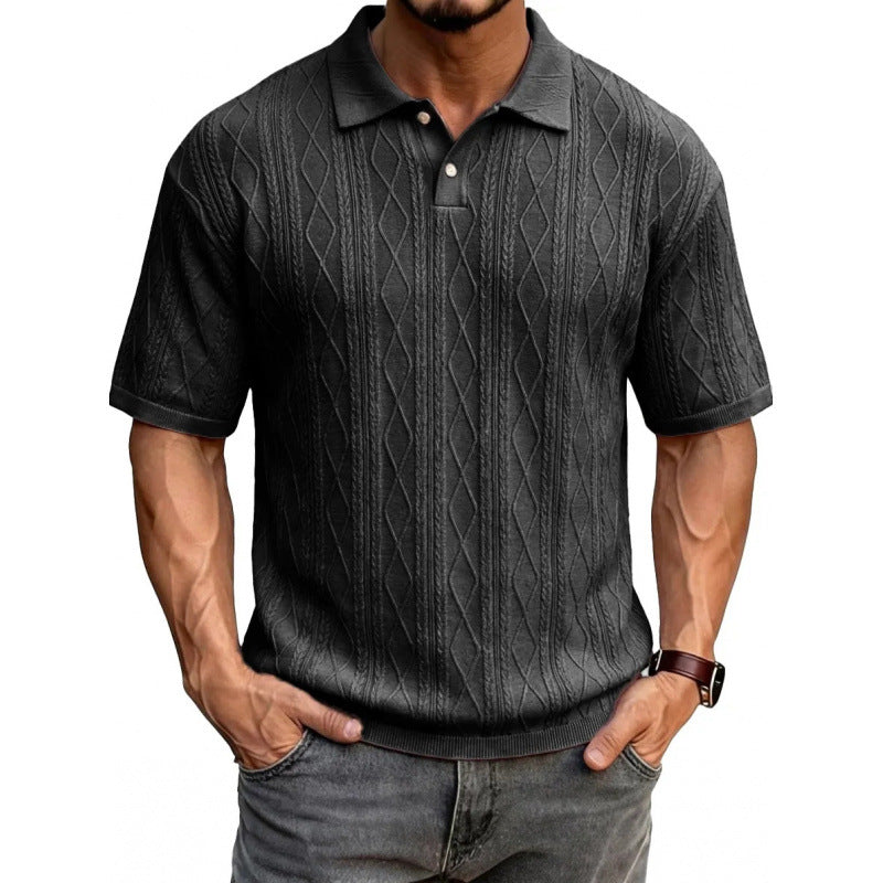 Men's classic solid-color polo shirt with turn-down collar in ten colors – photo 11 of 15