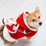 Green Elf Pet Dog Christmas Costume - WOMONA.COM