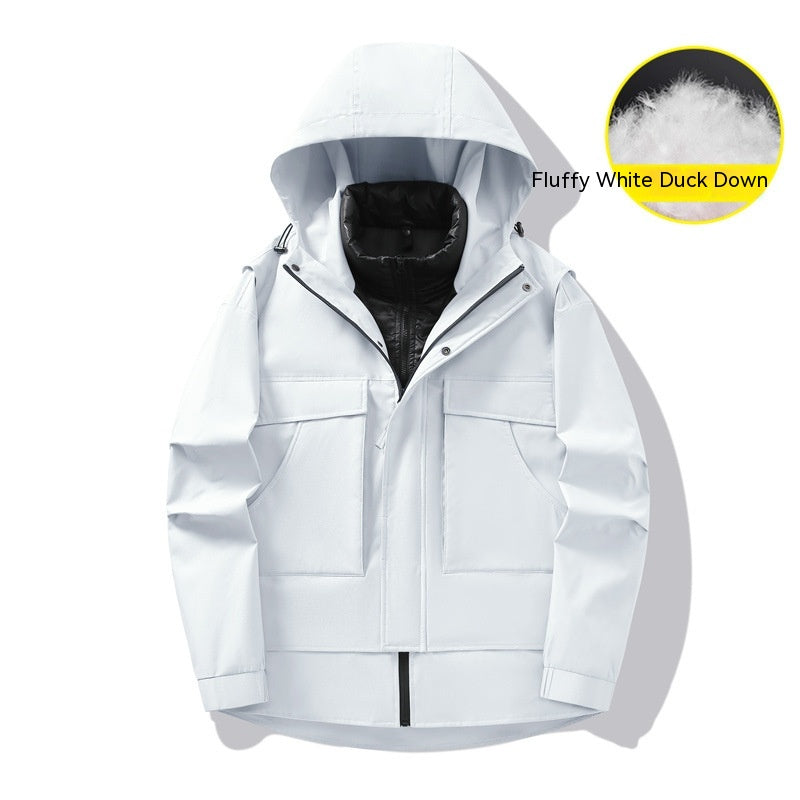 Removable Outdoor Work Clothes Windbreaker Jacket - WOMONA.COM