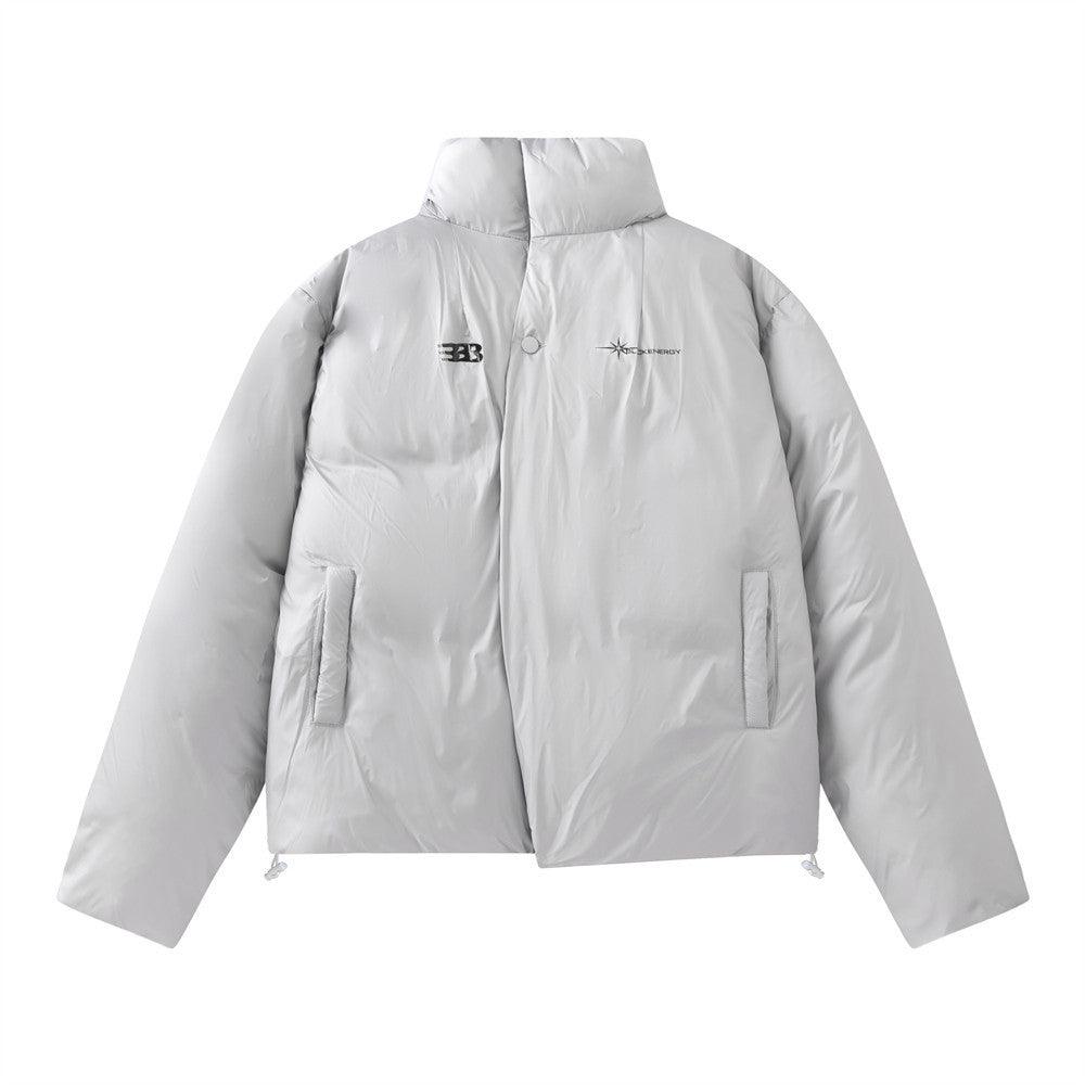 Men's Solid Color Bread Cotton-padded Jacket - WOMONA.COM