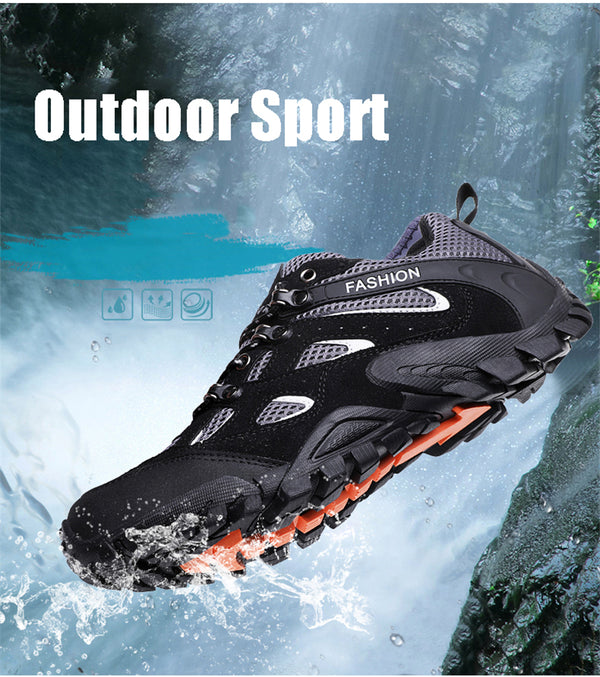 Outdoor Hiking Boots Men Summer Breathable Trekking Shoes - WOMONA.COM