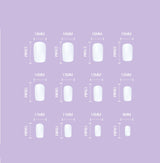 French Simplicity Short White Wear Finished Nail - WOMONA.COM