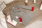 Tempered Plaid Suit - WOMONA.COM