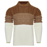 Men's Casual Cable Knit Pullover Sweater - WOMONA.COM