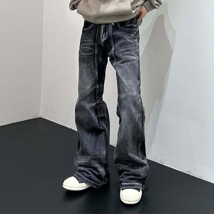 Men's Vintage Patchwork Worn Jeans