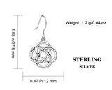 Simple Celtic knot earrings - WOMONA.COM