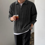 Niche Design Lapel Pullover Men - WOMONA.COM