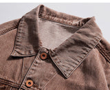 Mens Vintage Denim Jacket Cross - WOMONA.COM