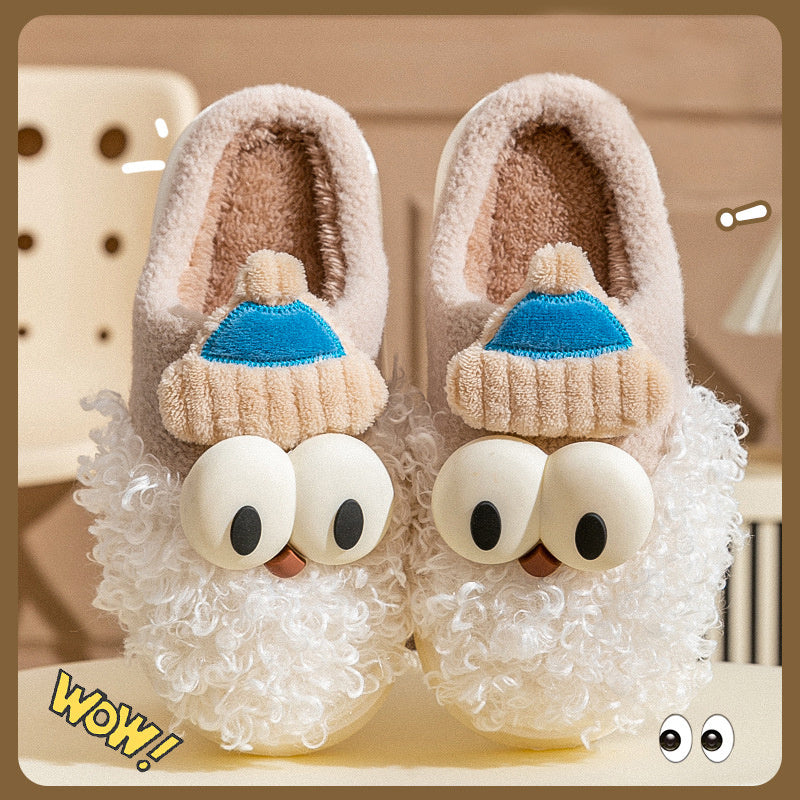 Cartoon Bearded Santa Claus Slippers Home