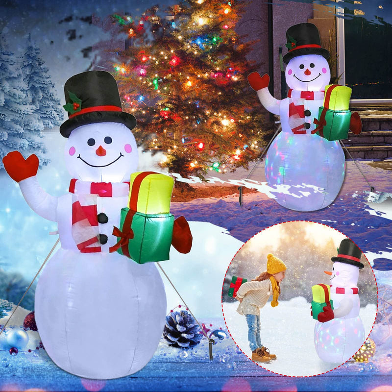 Christmas LED Lights Glowing Santa Tree Snowman - WOMONA.COM