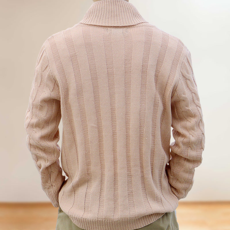 Menswear Thin Pullover Sweater Slim Fit - WOMONA.COM