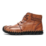 Leather shoes leather men casual shoes - WOMONA.COM