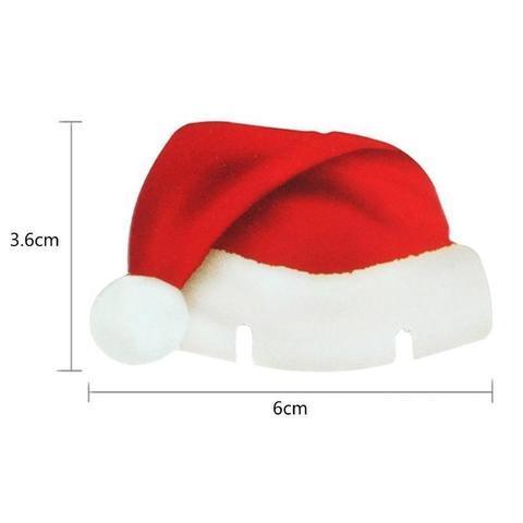 10PcsLot Paper Red Christmas Hat Wine Champagne Tipple - WOMONA.COM