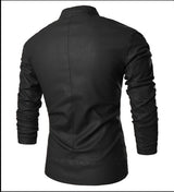 Korean Mens Leather Jacket Motorcycle Jacket Men - WOMONA.COM