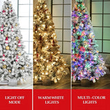 Xmas Tree W  Remote-Controlled 250 Multi-Color Lights Decor