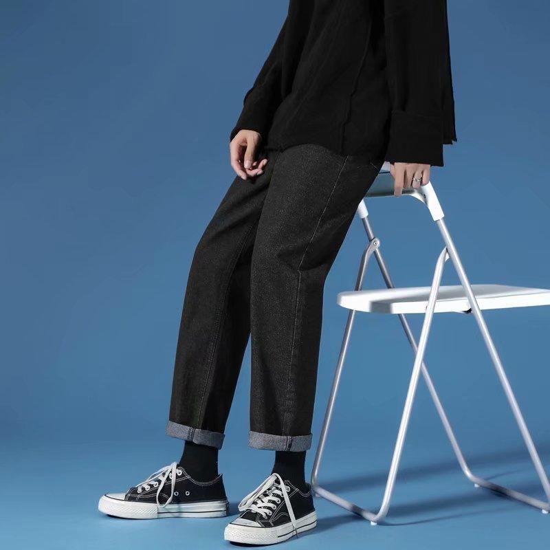 Jeans Men's Loose Straight Trend - WOMONA.COM