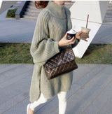 Lazy loose mid-length long-sleeved sweater - WOMONA.COM