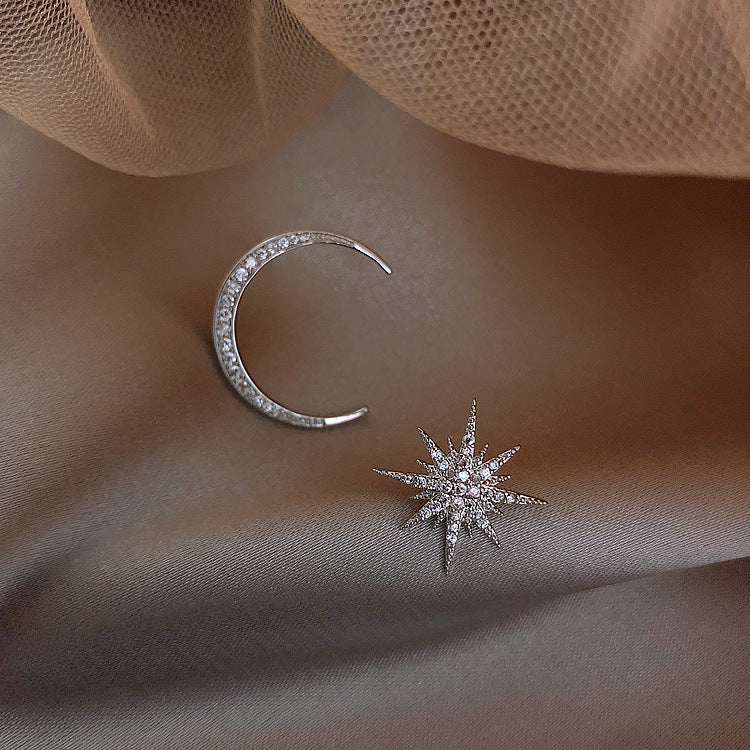 Star Moon Earrings Premium - WOMONA.COM