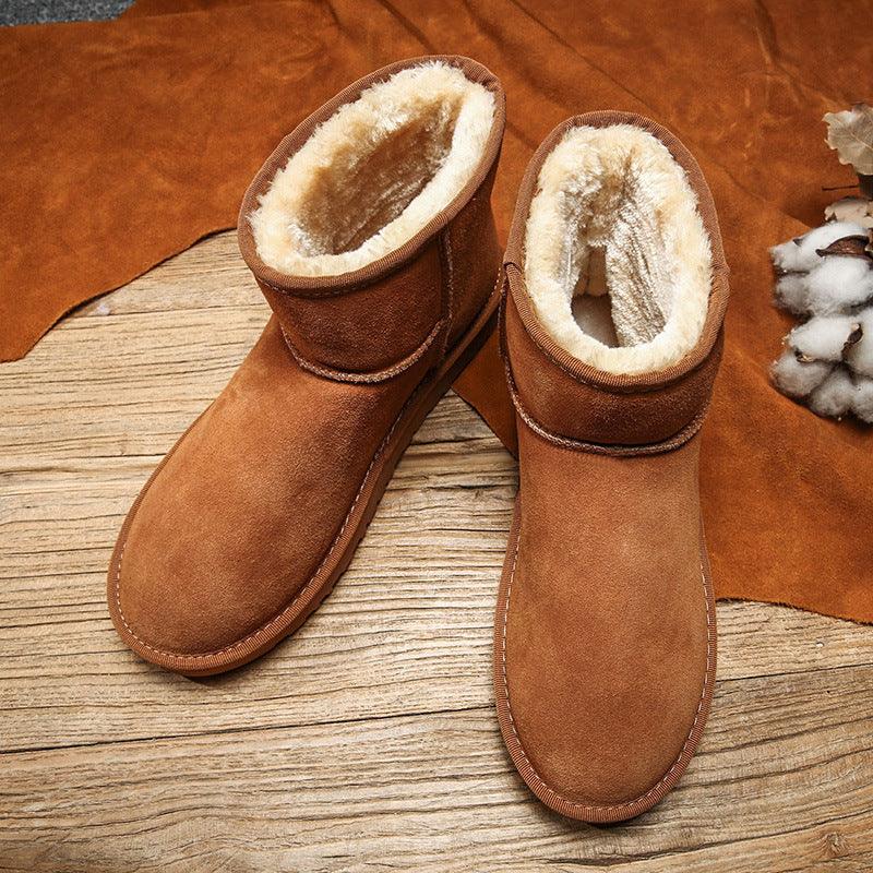 Trendy Fashion Plus Velvet Warm Men Boots - WOMONA.COM