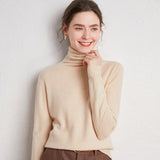 Pile up collared cashmere sweaters - WOMONA.COM