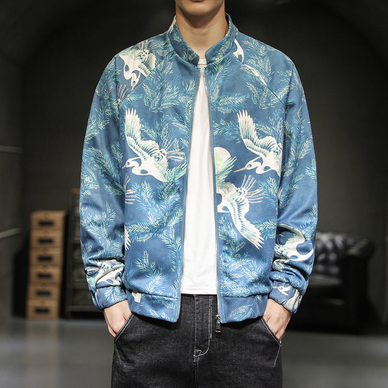 Men's Bright Colour Baseball Jacket - WOMONA.COM