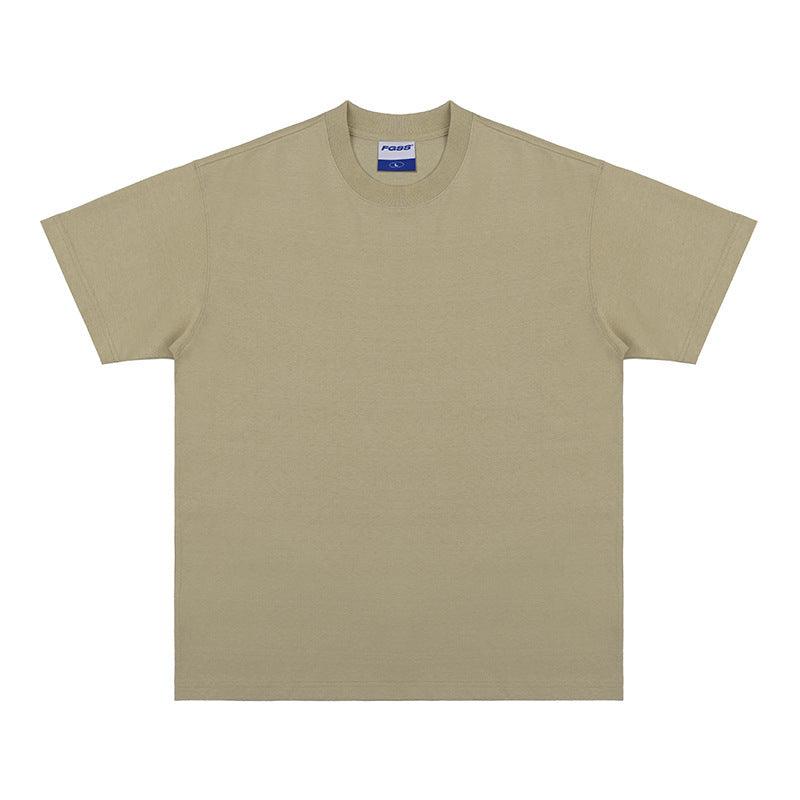 Cotton Solid Color T-shirt For Men And Women - WOMONA.COM