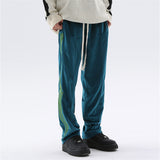 Skeleton Bone Patch Embroidered Casual Pants For Men - WOMONA.COM