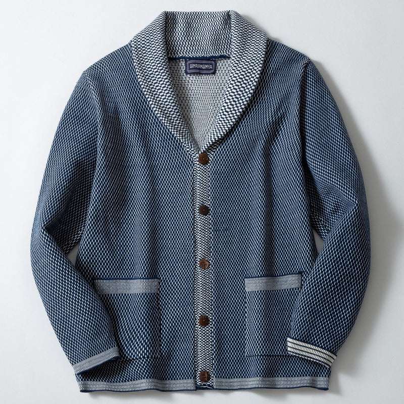 Men's Casual Jacquard Sweater Coat