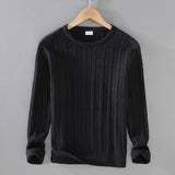 Thick Needle Solid Color Knitwear Sweater Twist Slim Fit