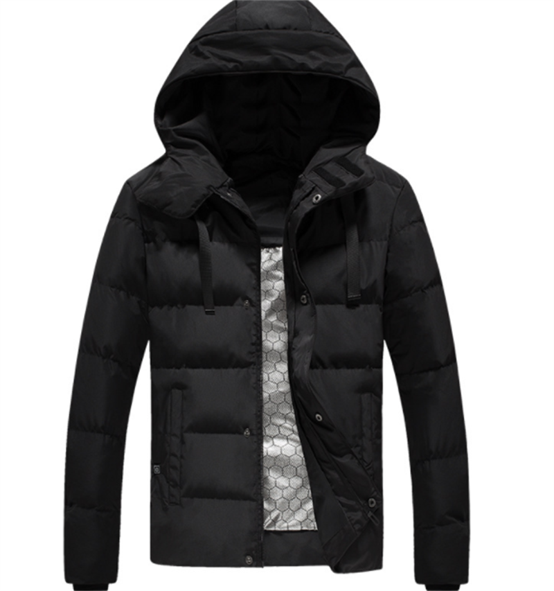 Men's Winter Fleece Padded Jacket Thick Heating Clothing - WOMONA.COM