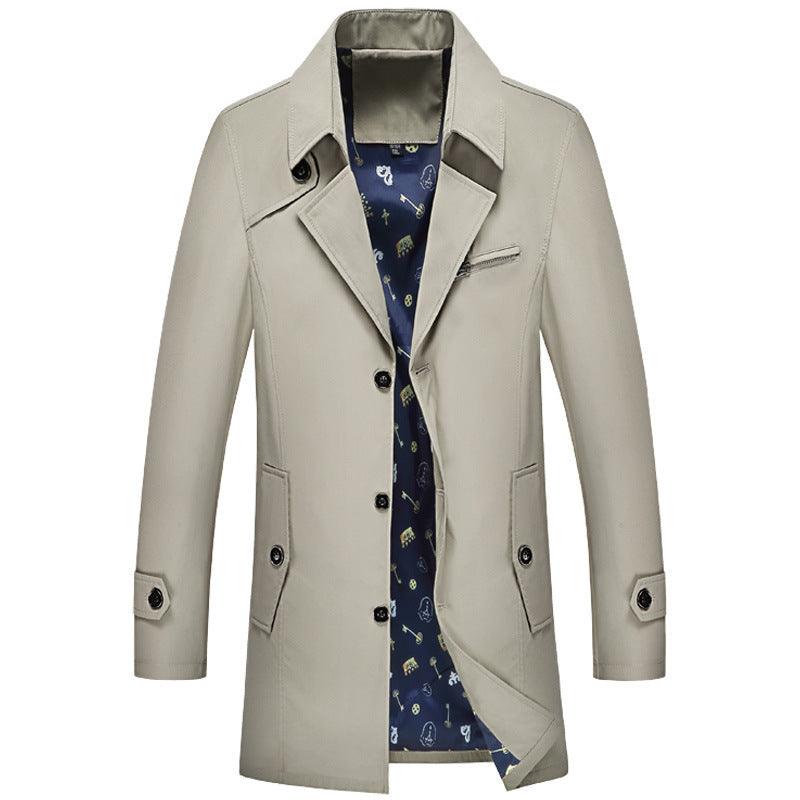 Korean Style Trendy Handsome Men's Coat - WOMONA.COM
