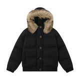 Fur Collar Hood Cotton Clothes Male - WOMONA.COM