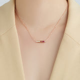 Colorful Zircon Fashion Rainbow Necklace - WOMONA.COM