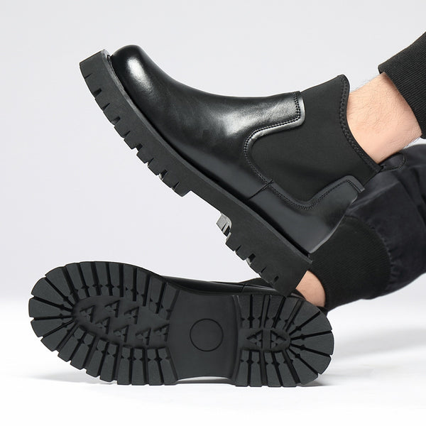 Men With Fashionable Personality And Elevated Martin Boots - WOMONA.COM