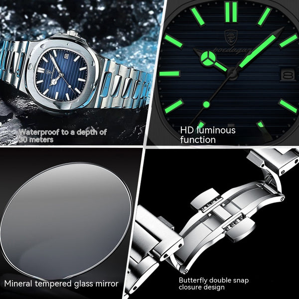 New Waterproof Men's Quartz Watch - WOMONA.COM