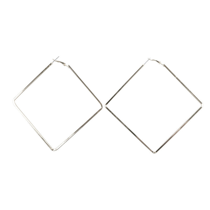 Women's Geometric Diamond Earrings - WOMONA.COM