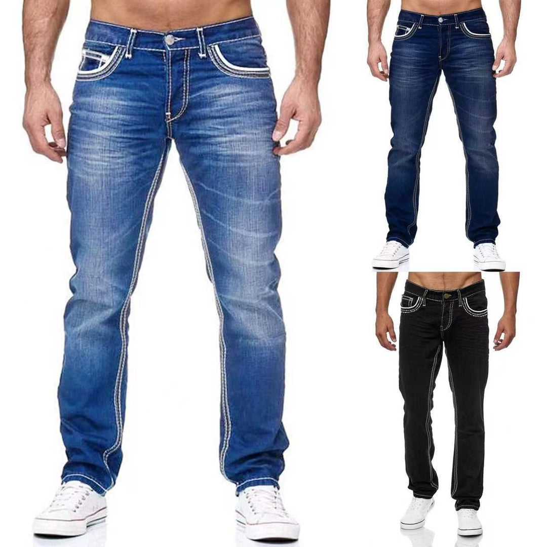 Business Casual Daily Streetwear Trousers Men's - WOMONA.COM